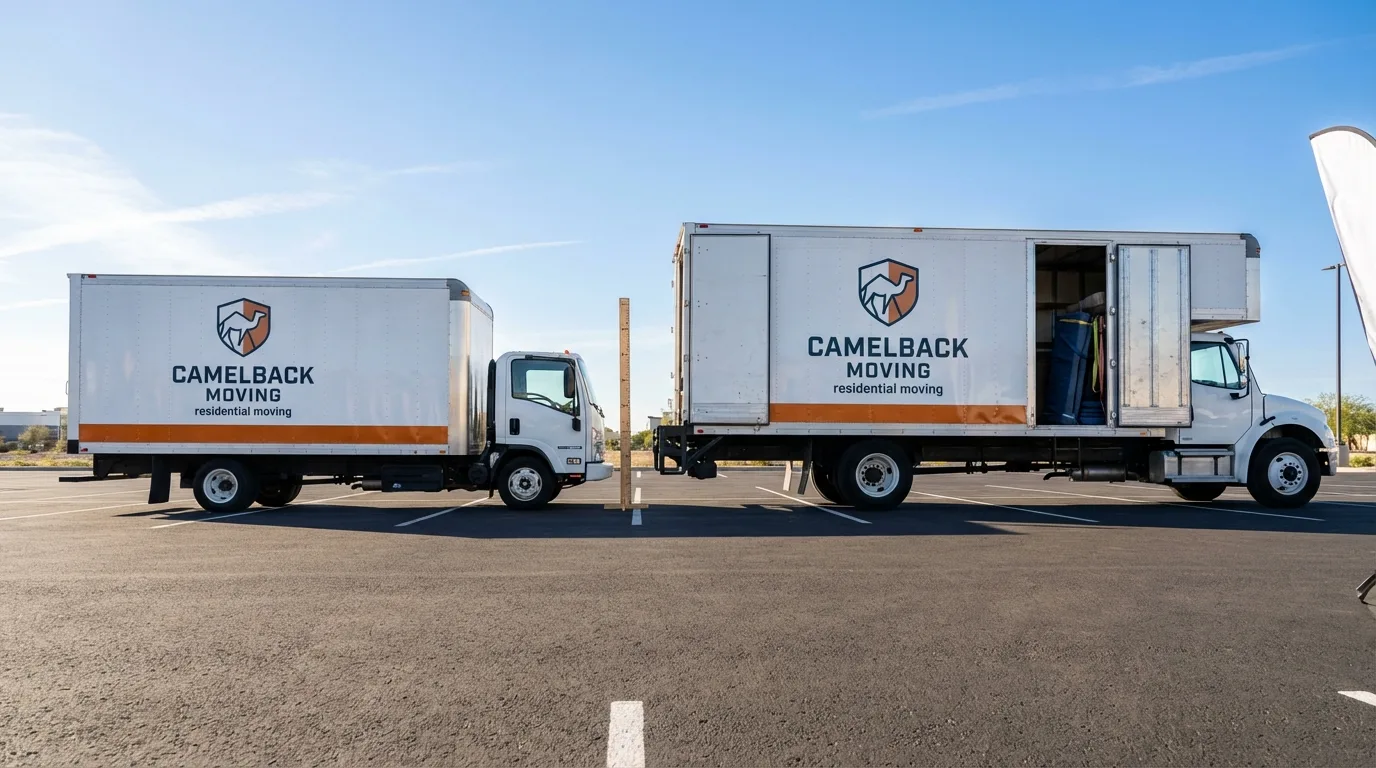 Moving truck size capacity guide in Cuero